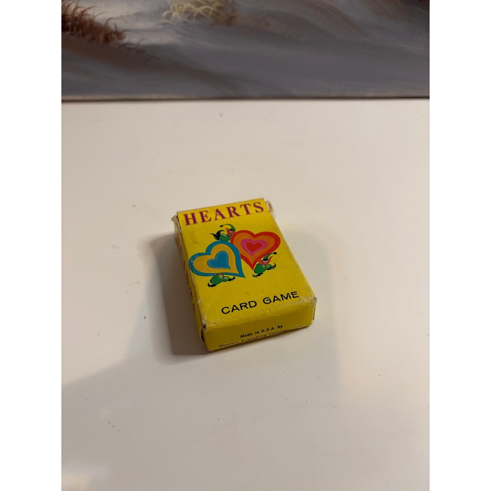 Vtg Whitman Hearts Card Game Western Publishing Retro EPHEMERA/DECOR Made in USA